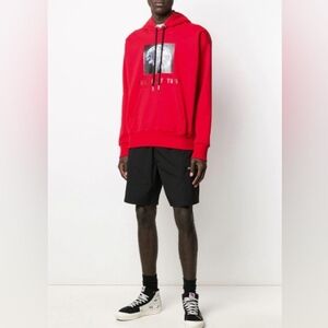 Diesel Red Graphic Hoodie size M in EUC